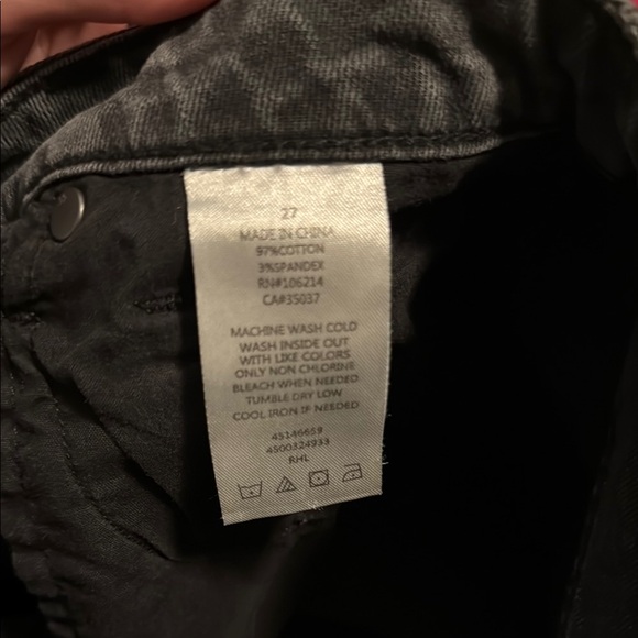 Joe’s Jeans Distressed Black Denim Skirt - Picture 3 of 5